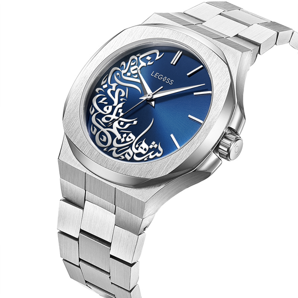 Sapphire arabic calligraphy watch